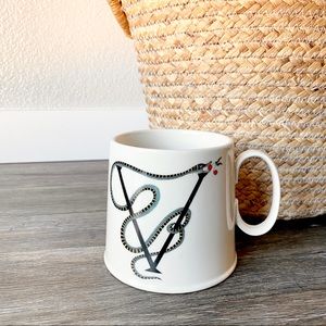 Anthro Florence Balducci “V” Mug